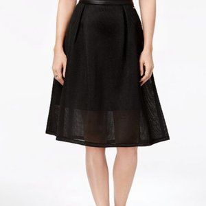 NWT ARMANI EXCHANGE Perforated Full Midi Skirt |6